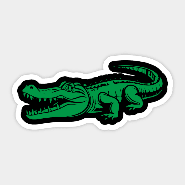 Crocodile Sticker by aceofspace